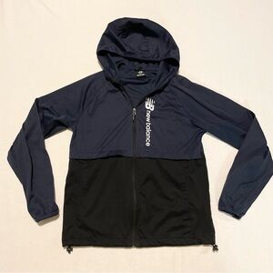 New Balance Mens Hooded Jacket Size Small Zip Up